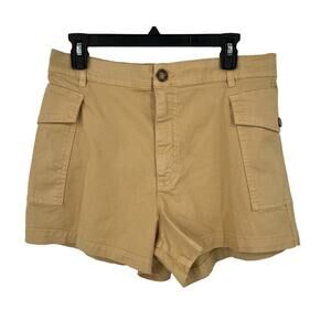 Frame shorts patch pocket utility tan size 31